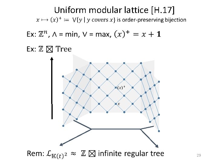 Uniform modular lattice [H. 17] 29 