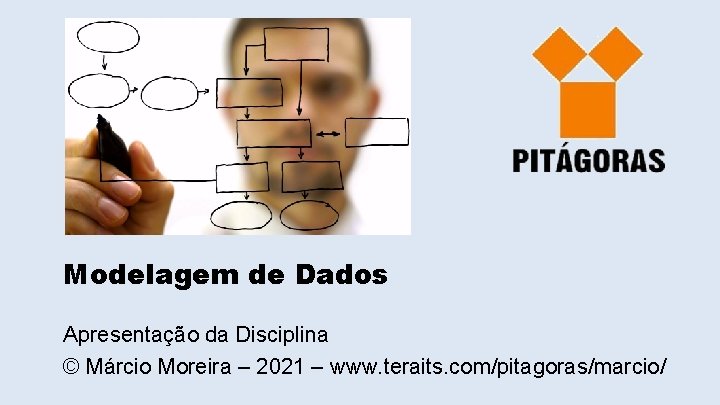 Modelagem de Dados Apresentação da Disciplina © Márcio Moreira – 2021 – www. teraits.