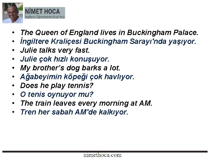  • • • The Queen of England lives in Buckingham Palace. İngiltere Kraliçesi