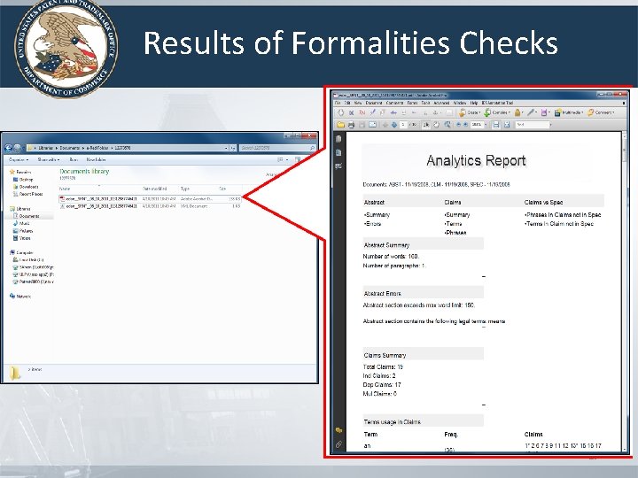 Results of Formalities Checks 29 Results of Formalities Checks 29