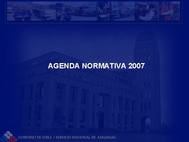 AGENDA NORMATIVA 2007 