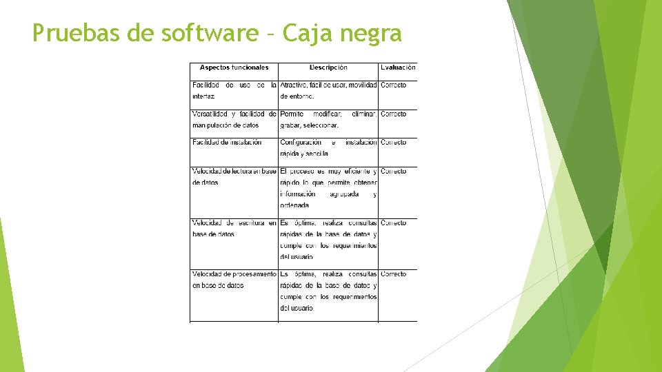 Pruebas de software – Caja negra 