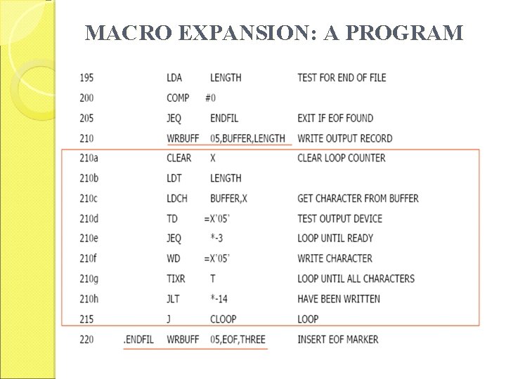 MACRO EXPANSION: A PROGRAM 