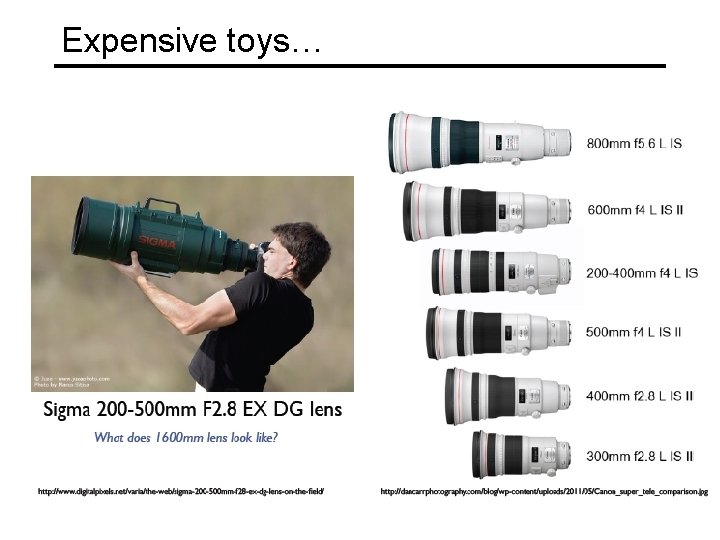 Expensive toys… 