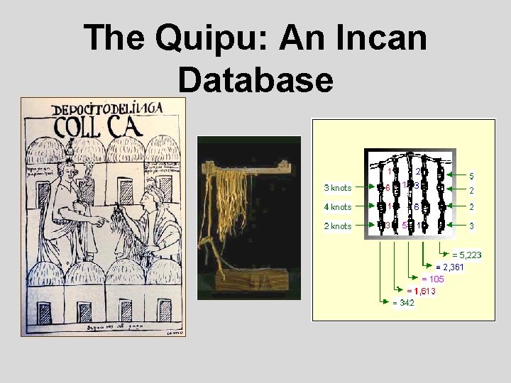 The Quipu: An Incan Database 