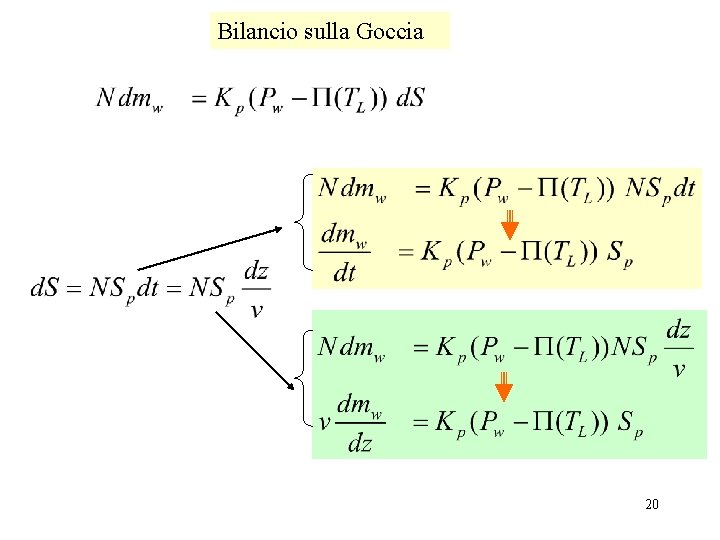 Bilancio sulla Goccia 20 