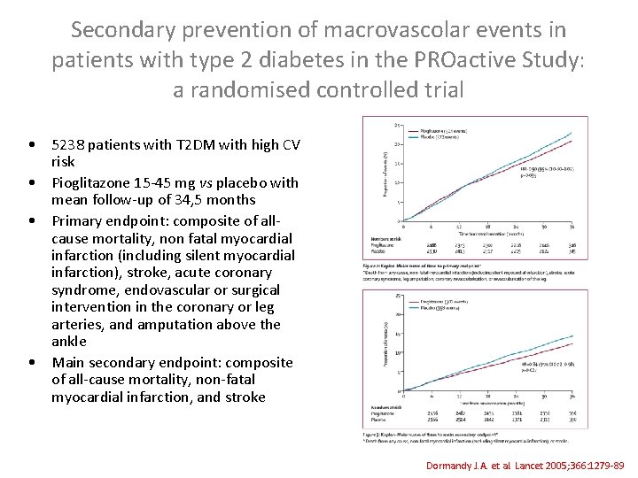 Secondary prevention of macrovascolar events in patients with type 2 diabetes in the PROactive