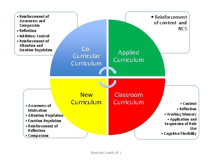  • Reinforcement of Awareness and Compassion • Reflection • Inhibitory Control • Reinforcement