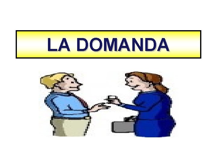 LA DOMANDA 