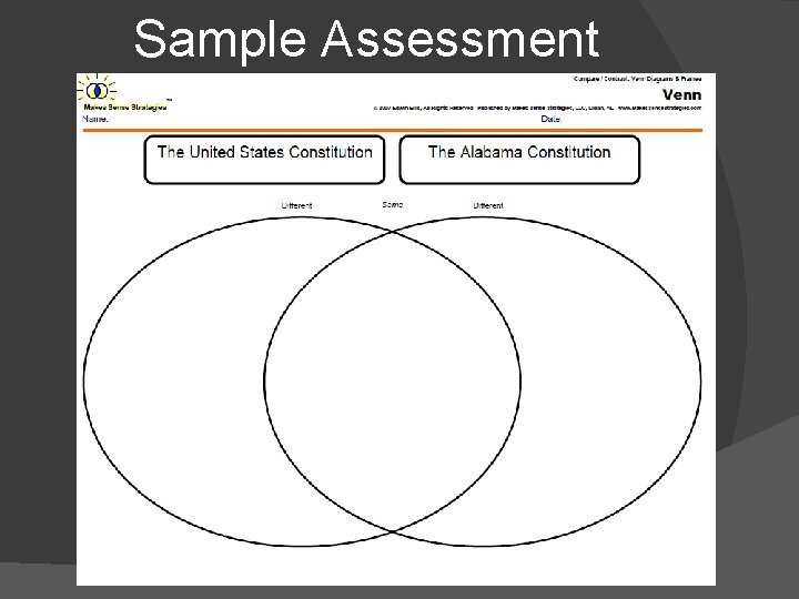 Sample Assessment 