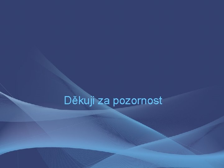 Děkuji za pozornost 