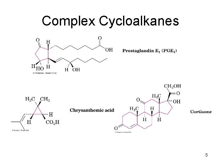 Complex Cycloalkanes 5 