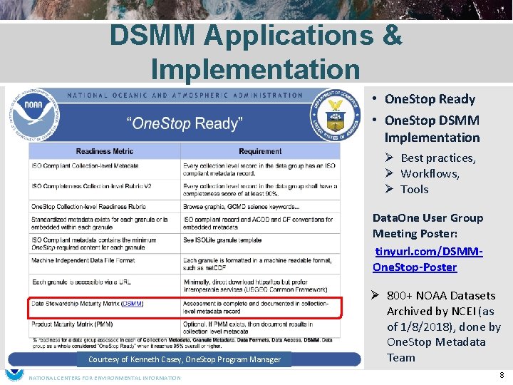 DSMM Applications & Implementation • One. Stop Ready • One. Stop DSMM Implementation Ø