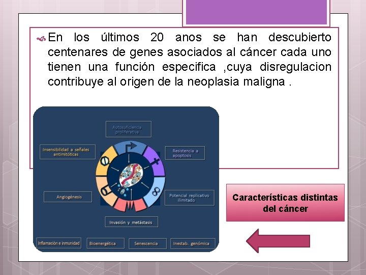  En los últimos 20 anos se han descubierto centenares de genes asociados al