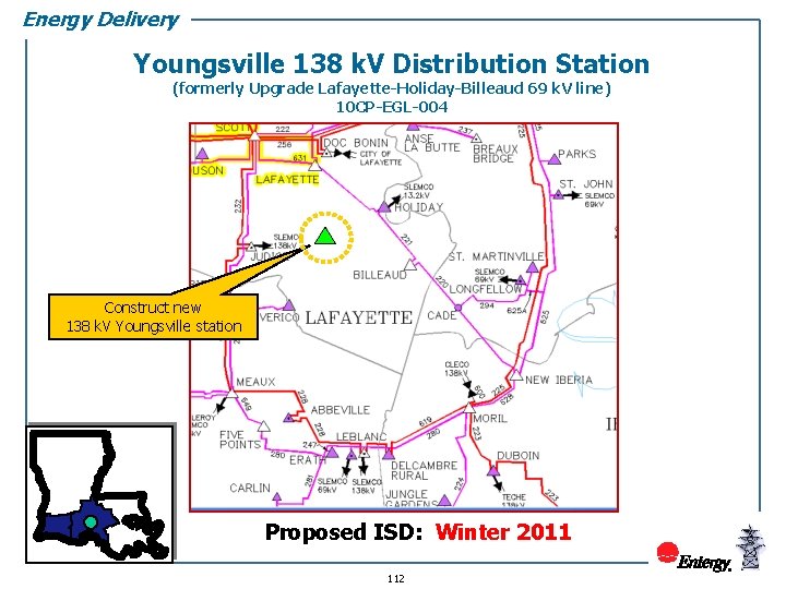 Energy Delivery Youngsville 138 k. V Distribution Station (formerly Upgrade Lafayette-Holiday-Billeaud 69 k. V