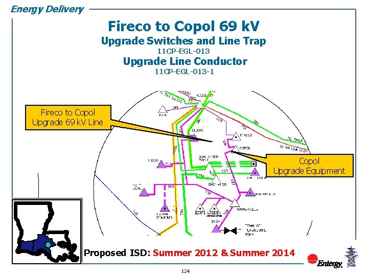 Energy Delivery Fireco to Copol 69 k. V Upgrade Switches and Line Trap 11
