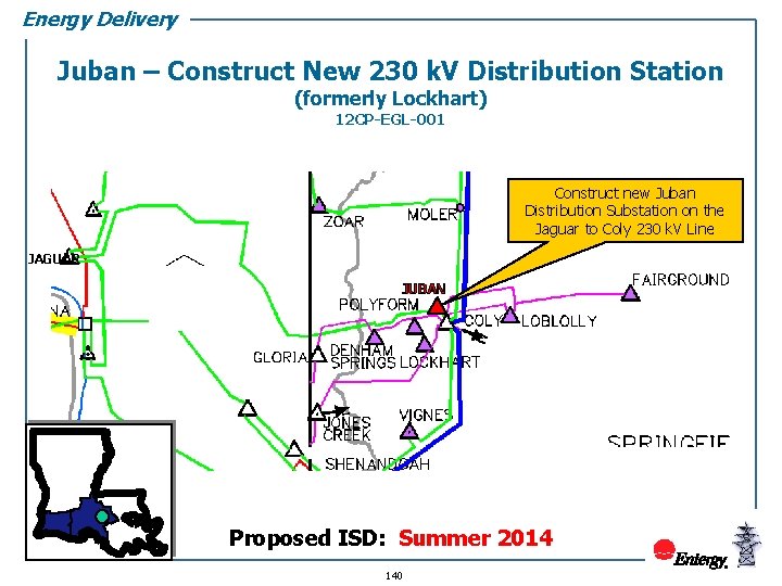 Energy Delivery Juban – Construct New 230 k. V Distribution Station (formerly Lockhart) 12