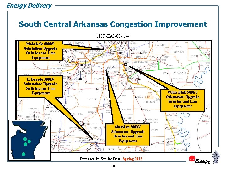 Energy Delivery South Central Arkansas Congestion Improvement 11 CP-EAI-004 1 -4 Mabelvale 500 k.