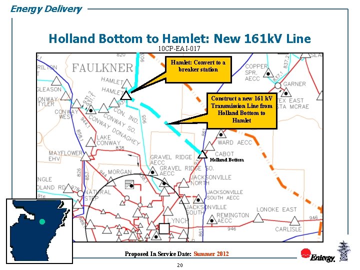 Energy Delivery Holland Bottom to Hamlet: New 161 k. V Line 10 CP-EAI-017 Hamlet: