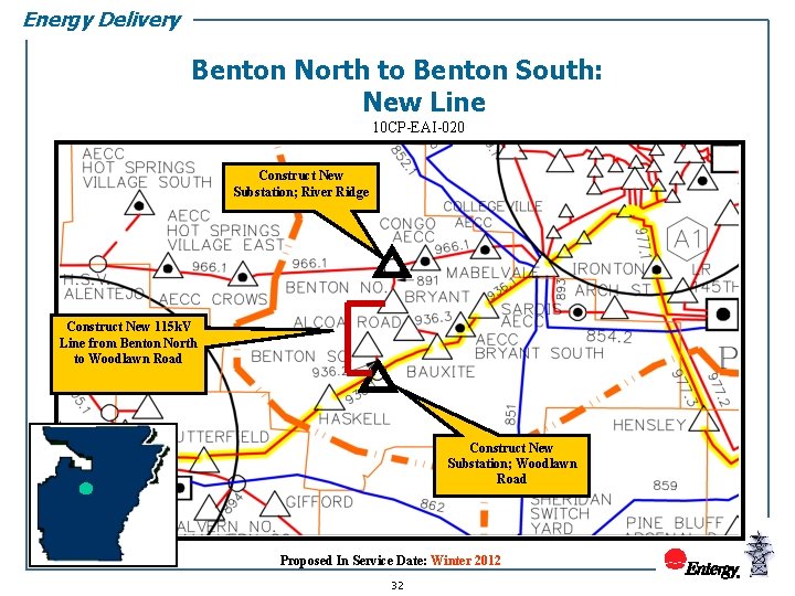 Energy Delivery Benton North to Benton South: New Line 10 CP-EAI-020 Construct New Substation;