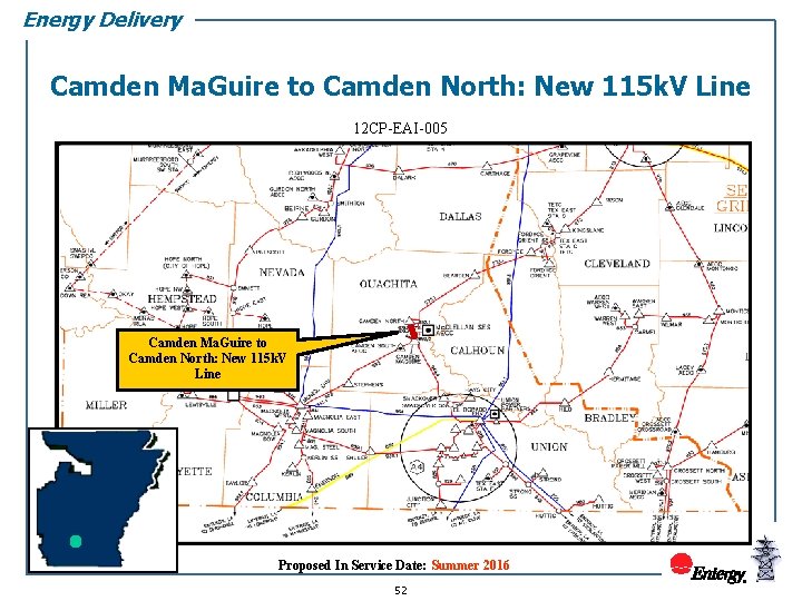 Energy Delivery Camden Ma. Guire to Camden North: New 115 k. V Line 12