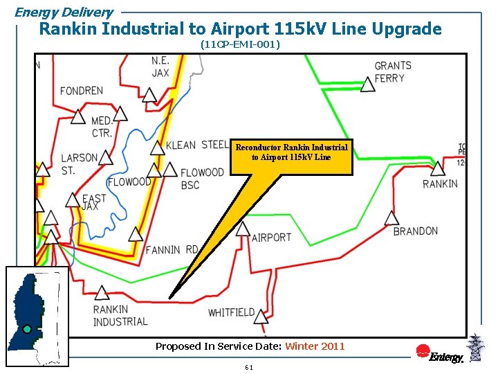 Energy Delivery Rankin Industrial to Airport 115 k. V Line Upgrade (11 CP-EMI-001) Reconductor