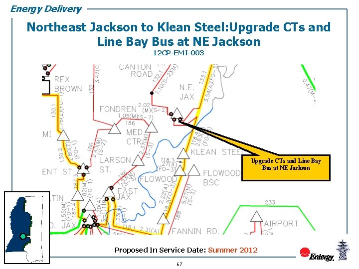 Energy Delivery Northeast Jackson to Klean Steel: Upgrade CTs and Line Bay Bus at