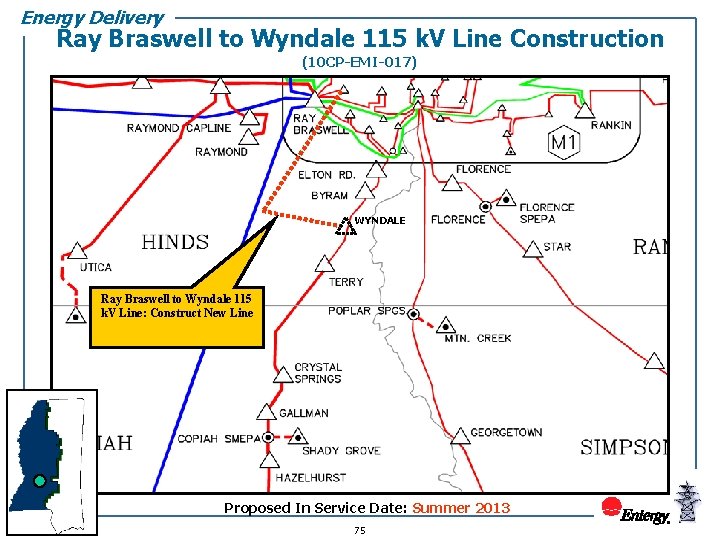 Energy Delivery Ray Braswell to Wyndale 115 k. V Line Construction (10 CP-EMI-017) WYNDALE