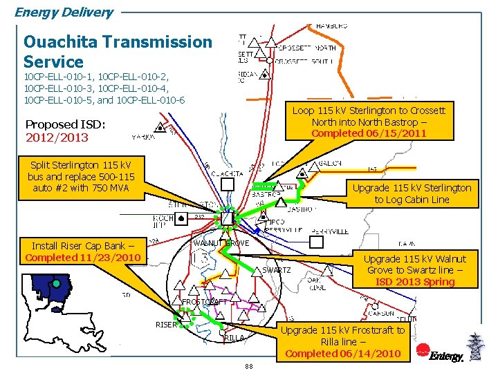 Energy Delivery Ouachita Transmission Service 10 CP-ELL-010 -1, 10 CP-ELL-010 -2, 10 CP-ELL-010 -3,