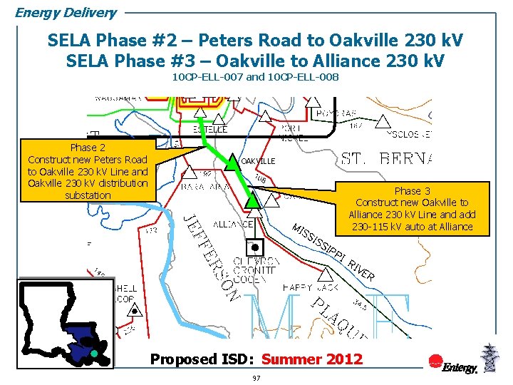 Energy Delivery SELA Phase #2 – Peters Road to Oakville 230 k. V SELA