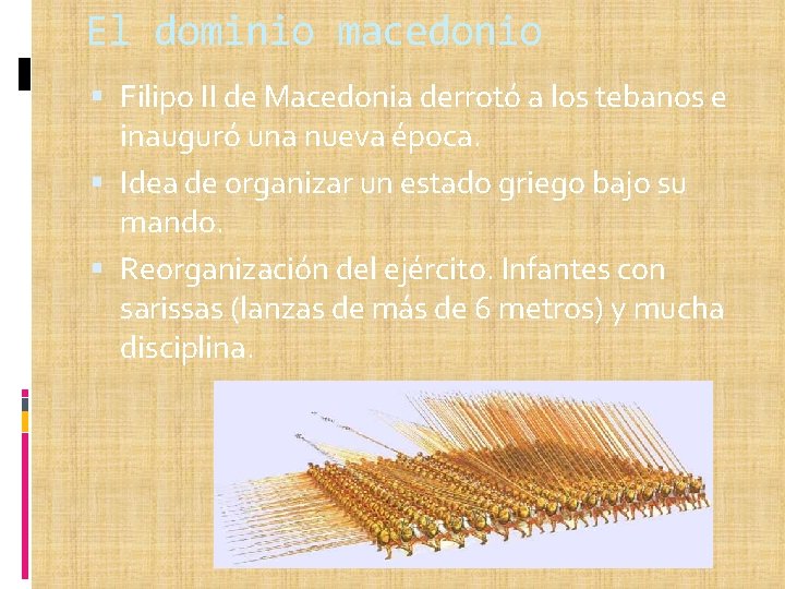 El dominio macedonio Filipo II de Macedonia derrotó a los tebanos e inauguró una