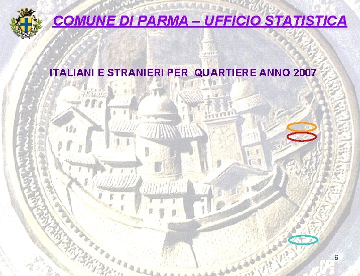 COMUNE DI PARMA – UFFICIO STATISTICA ITALIANI E STRANIERI PER QUARTIERE ANNO 2007 6