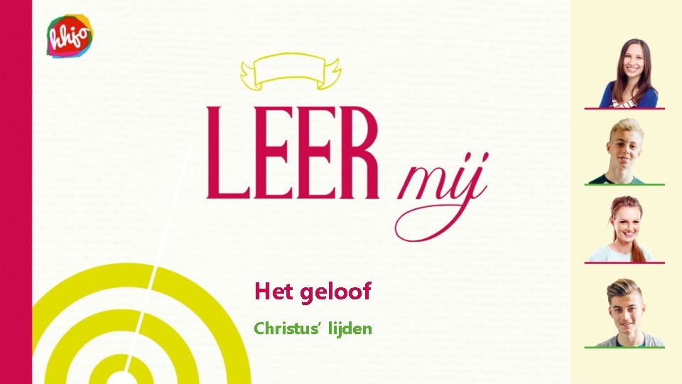 Het geloof Christus’ lijden 