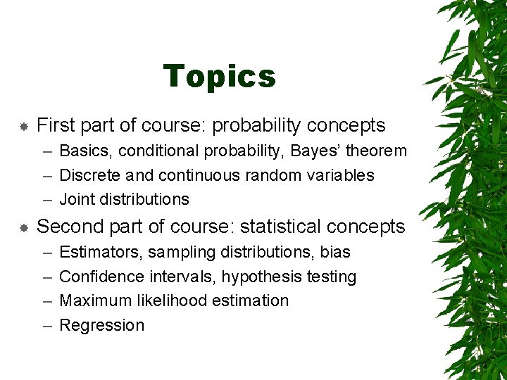 STA 103 ProbabilityStatistical Inference Jenises contact info Instructor
