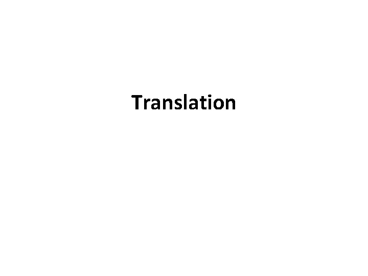 Translation Translation