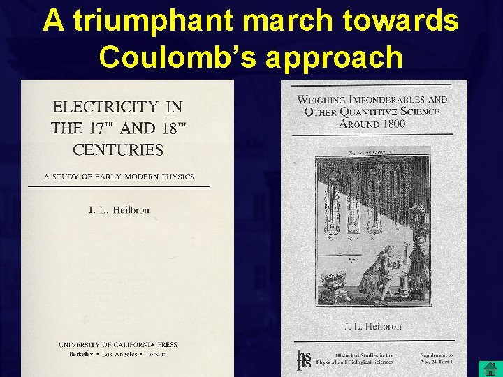 A triumphant march towards Coulomb’s approach 