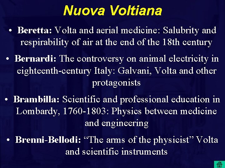 Nuova Voltiana • Beretta: Volta and aerial medicine: Salubrity and respirability of air at