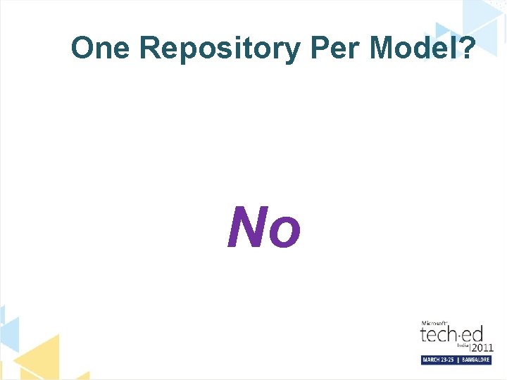 One Repository Per Model? No 