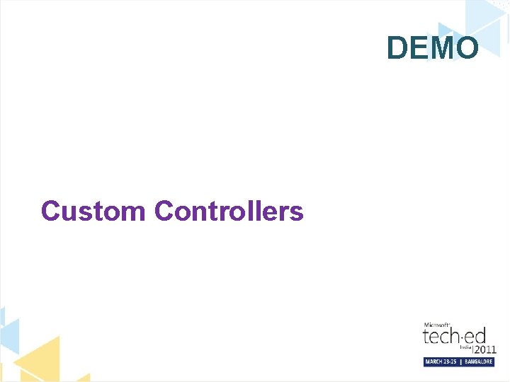 DEMO Custom Controllers 