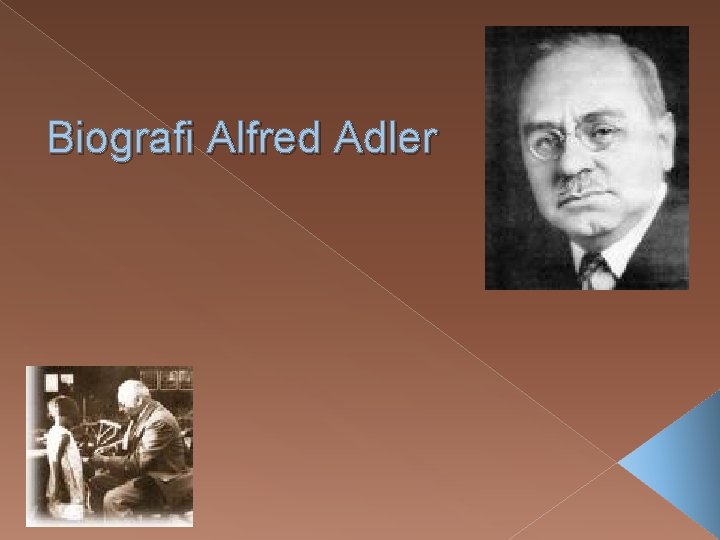 Biografi Alfred Adler 1870 -1937 