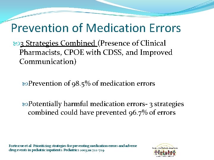 Prevention of Medication Errors 3 Strategies Combined (Presence of Clinical Pharmacists, CPOE with CDSS,