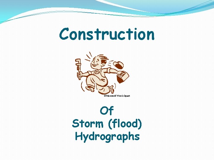 Construction ©Microsoft Word clipart Of Storm (flood) Hydrographs 