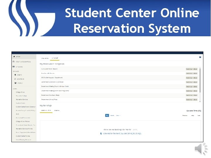 Student Center Online Reservation System 