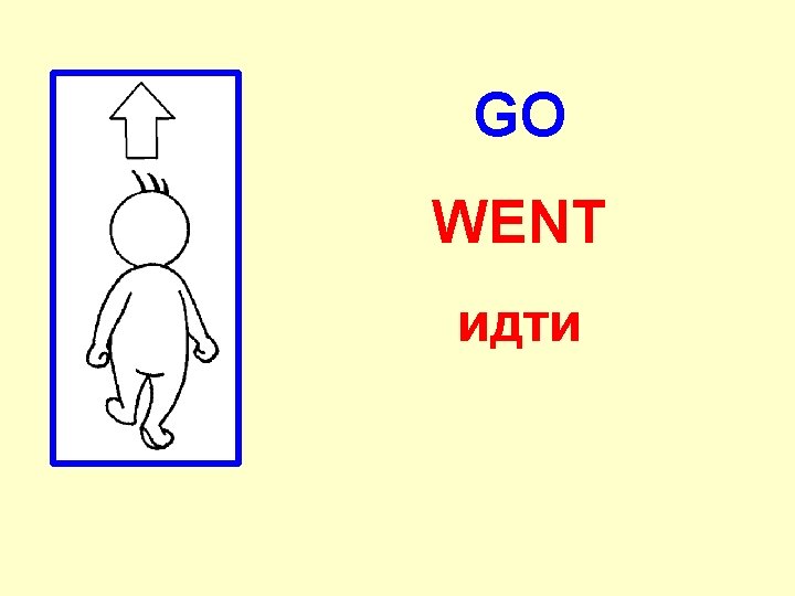 GO WENT идти 