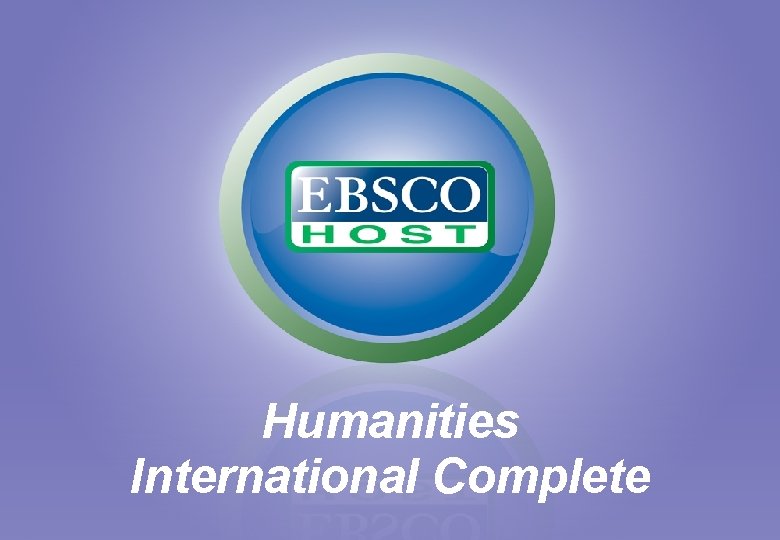 Humanities International Complete 