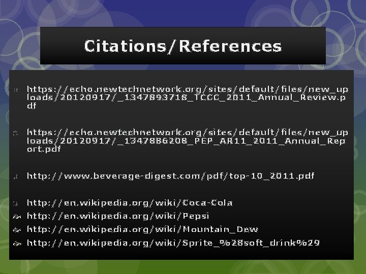 Citations/References o https: //echo. newtechnetwork. org/sites/default/files/new_up loads/20120917/_1347893718_TCCC_2011_Annual_Review. p df o https: //echo. newtechnetwork. org/sites/default/files/new_up