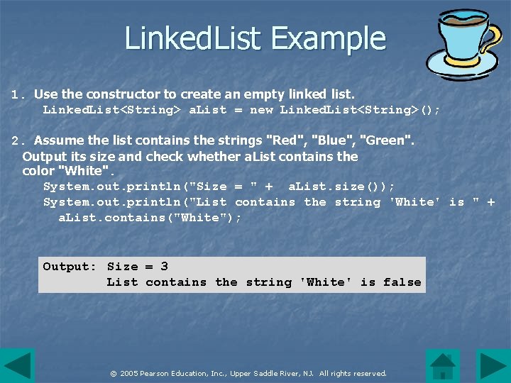 Linked. List Example 1. Use the constructor to create an empty linked list. Linked.