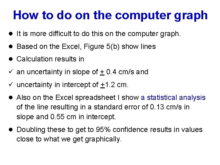 How to do on the computer graph l It is more difficult to do