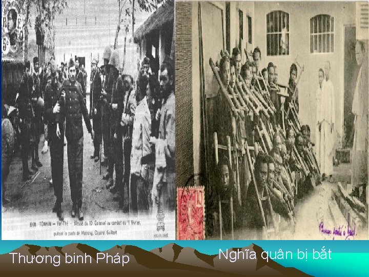 Thương binh Pháp Nghĩa quân bị bắt 