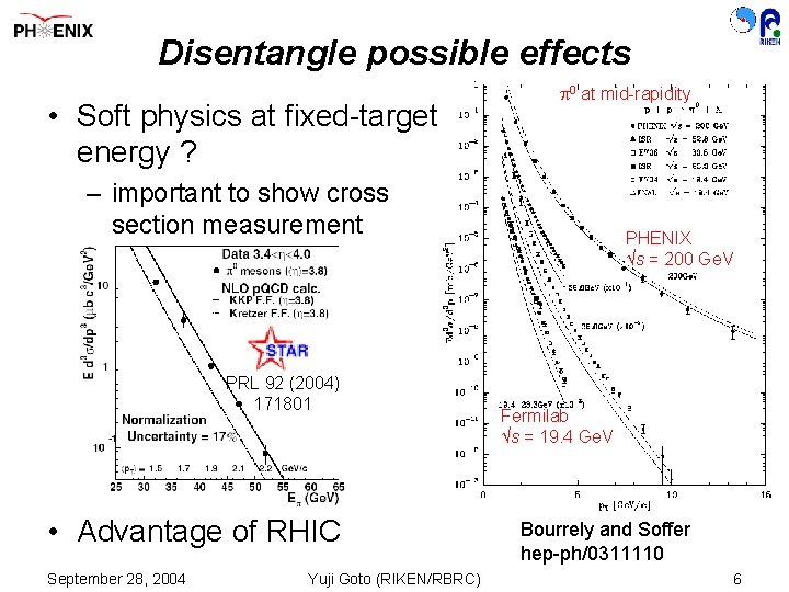 Disentangle possible effects • Soft physics at fixed-target energy ? 0 at mid-rapidity –